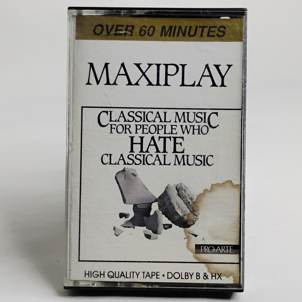Vintage 80s Classical Music For People Who Hate Classical Music Cassette Tape